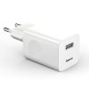Baseus Quick Charge 3.0 USB + Type C töltő fehér (CCALL-BX02)
