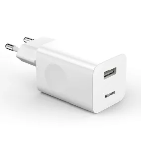 Baseus Quick Charge 3.0 USB + Type C töltő fehér (CCALL-BX02)