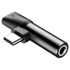 Baseus USB C - 3.5 jack 90 fokos átalakító adapter (CATL41-01)