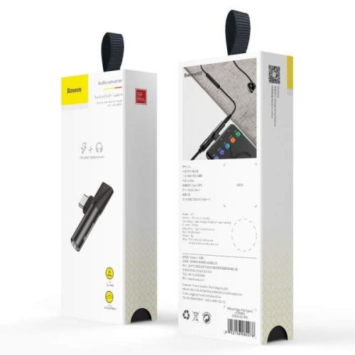 Baseus USB C - 3.5 jack 90 fokos átalakító adapter (CATL41-01)