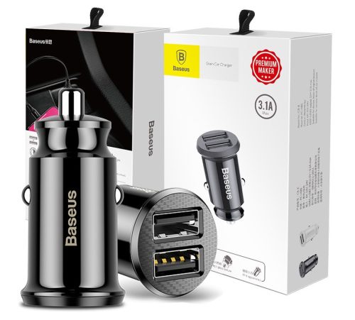 Baseus 2db USB portos 3.1A autós töltő adapter (CCALL-ML01)