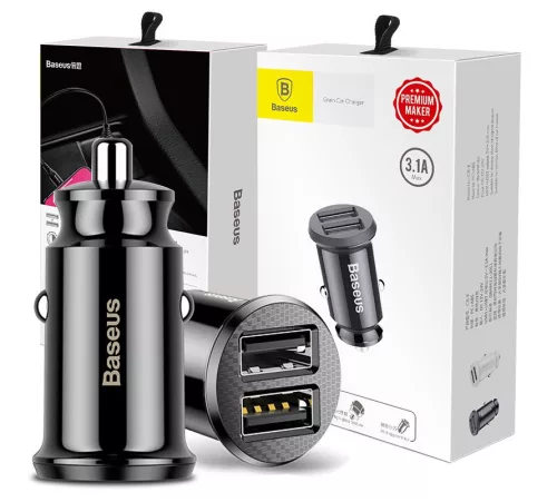 Baseus 2db USB portos 3.1A autós töltő adapter (CCALL-ML01)