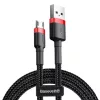Baseus USB 2.0 - Micro USB 1.5A kábel 2m fekete (CAMKLF-C91)
