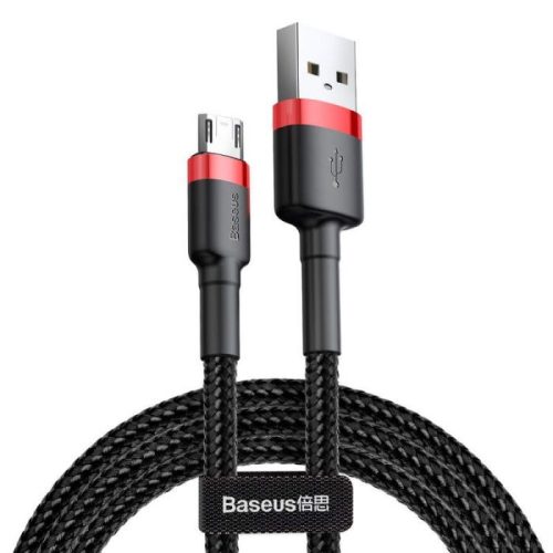 Baseus USB 2.0 - micro USB 1.5A kábel 2m fekete (CAMKLF-C91)