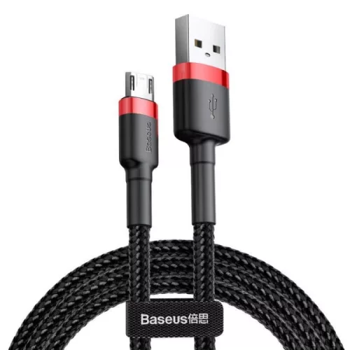 Baseus USB 2.0 - Micro USB 1.5A kábel 2m fekete (CAMKLF-C91)