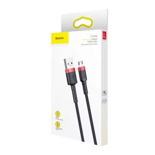 Baseus USB 2.0 - Micro USB 1.5A kábel 2m fekete (CAMKLF-C91)