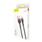   Baseus USB 2.0 - micro USB 1.5A kábel 2m fekete (CAMKLF-C91)