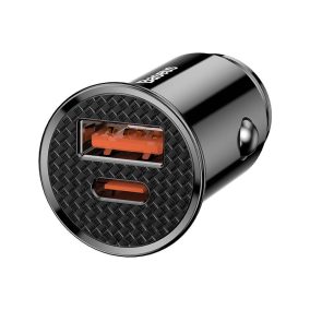  Baseus 2 portos QC 4.0 PD 30W autós töltő adapter (CCALL-YS01)