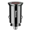 Baseus 2db USB portos QC 3.0 30W 5A autós töltő adapter (CCALL-YD01)