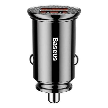 Baseus 2db USB portos QC 3.0 30W 5A autós töltő adapter (CCALL-YD01)