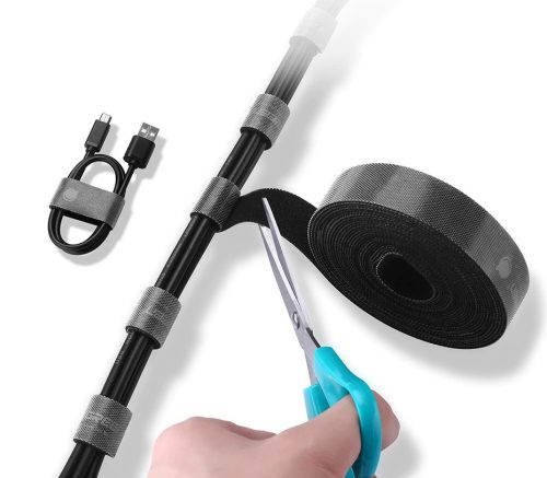 UGREEN vágható tépőzáras kábelkötegelő, 5m fekete (40356)