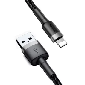 Baseus iPhone Lightning 2.4A kábel 1.5m fekete (CALKLF-CG1)
