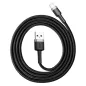 Baseus iPhone Lightning 2.4A kábel 1.5m fekete (CALKLF-CG1)