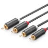 UGREEN sztereó audio 2 RCA - 2 RCA kábel 3m (10519)