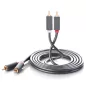 UGREEN sztereó audio 2 RCA - 2 RCA kábel 3m (10519)