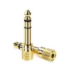 Delock sztereo Jack 3.5 apa - 6.35 Jack aljzat fém adapter (65360)