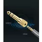 Delock sztereo Jack 3.5 apa - 6.35 Jack aljzat fém adapter (65360)