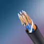UGREEN UTP Cat6A 10 Gbps hálózati kábel 1m fekete (70332)