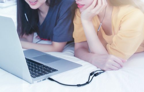 UGREEN 3.5 jack audio elosztó kábel 0.2m (U20816)