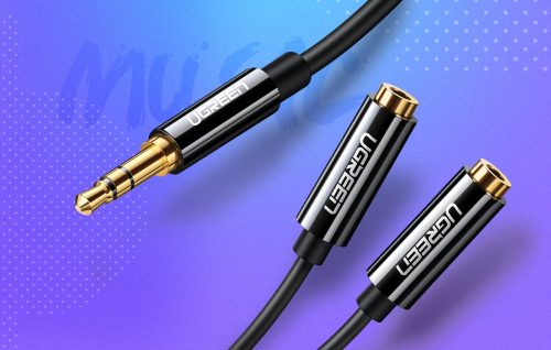 UGREEN 3.5 jack audio elosztó kábel 0.2m (U20816)