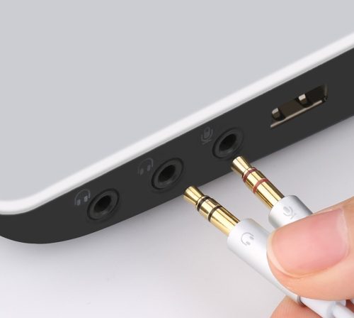 UGREEN jack 4pin közösítő fejhallgatóhóz és mikrofonhoz (20897)