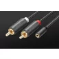   UGREEN 2db RCA apa - 2db 3.5 jack anya átalakító kábel 0.25m (10561)