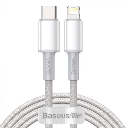 Baseus USB Type C - Lightning PD 30W kábel 2m fehér (CATLGD-A02)