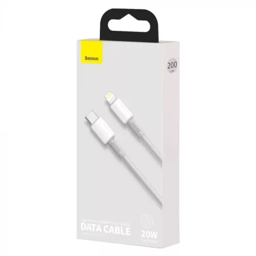 Baseus USB Type C - Lightning PD 30W kábel 2m fehér (CATLGD-A02)