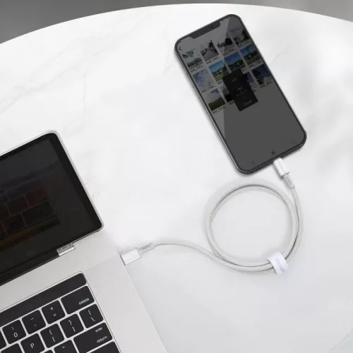 Baseus USB Type C - Lightning PD 30W kábel 2m fehér (CATLGD-A02)