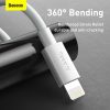 Baseus iPhone Lightning 2.4A kábel 1.5m fehér - 2 db (TZCALZJ-02)