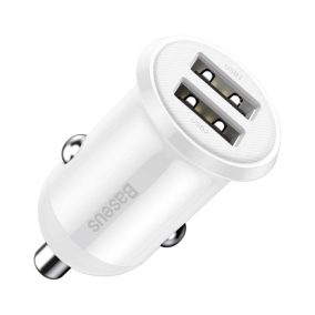 Baseus 2db USB portos QC autós töltő adapter (CCALLP-02)