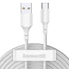 Baseus USB 2.0 - micro USB 2.1A kábel 1.5 fehér - 2 db (TZCAMZJ-02)