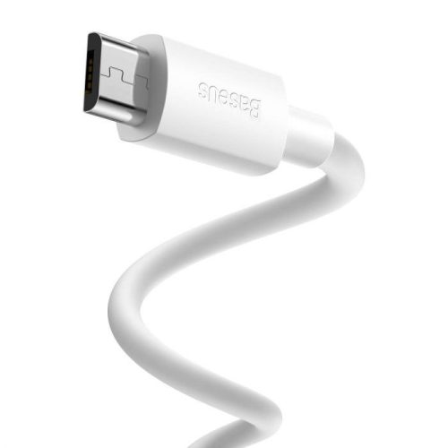 Baseus USB 2.0 - micro USB 2.1A kábel 1.5 fehér - 2 db (TZCAMZJ-02)