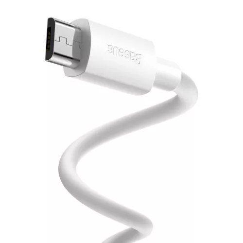 Baseus USB 2.0 - micro USB 2.1A kábel 1.5 fehér - 2 db (TZCAMZJ-02)