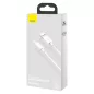Baseus USB 2.0 - micro USB 2.1A kábel 1.5 fehér - 2 db (TZCAMZJ-02)