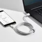 Baseus USB 2.0 - micro USB 2.1A kábel 1.5 fehér - 2 db (TZCAMZJ-02)