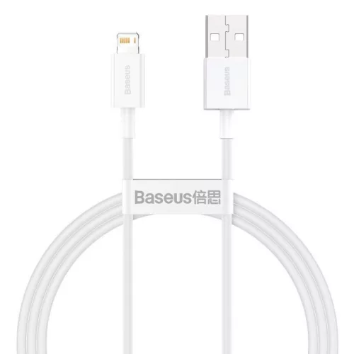 Baseus iPhone Lightning 2.4A kábel 0.25m fehér (CALYS-02)