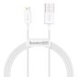 Baseus iPhone Lightning 2.4A kábel 0.25m fehér (CALYS-02)