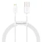 Baseus iPhone Lightning 2.4A kábel 0.25m fehér (CALYS-02)