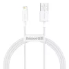 Baseus iPhone Lightning 2.4A kábel 1.5m fehér (CALYS-B02)