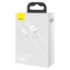 Baseus iPhone Lightning 2.4A kábel 1.5m fehér (CALYS-B02)