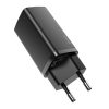 Baseus Quick Charge 4.0 USB + USB C 65W töltő fekete (CCGAN2L-B01)