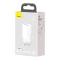 Baseus GaN2 USB + USB C 65W töltő fehér (CCGAN2L-B02)