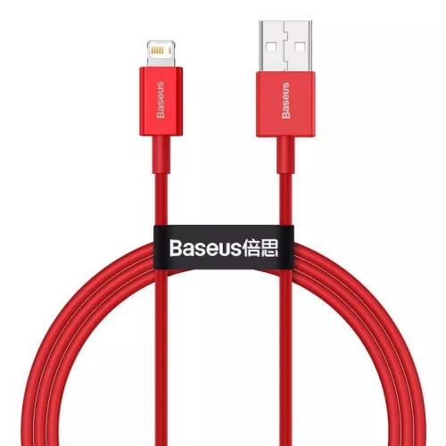 Baseus iPhone Lightning 2.4A kábel 1m piros (CALYS-A09)