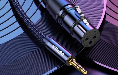 UGREEN XLR - jack 3.5 sztereó kábel 2m (20244)