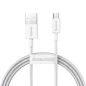 Baseus USB 2.0 - micro USB 2A kábel 1m fehér (CAMYS-02)