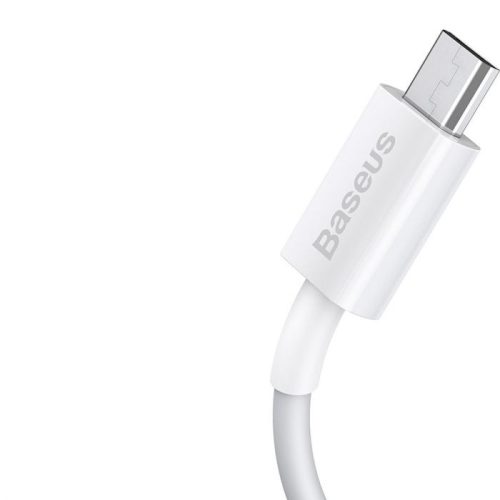 Baseus USB 2.0 - micro USB 2A kábel 1m fehér (CAMYS-02)