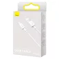 Baseus USB 2.0 - micro USB 2A kábel 1m fehér (CAMYS-02)