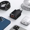 Baseus Quick Charge 3.0 2db USB + 1db Type C töltő (CCXJ-E01)