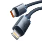   Baseus Crystal Shine USB C - Lightning PD 20W kábel 2m (CAJY000301)